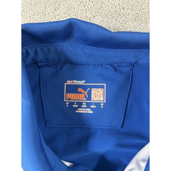 Puma Golf Polo DryCell Striped Short Sleeve Stretch Golf Shirt Mens Size Small - Picture 3 of 8